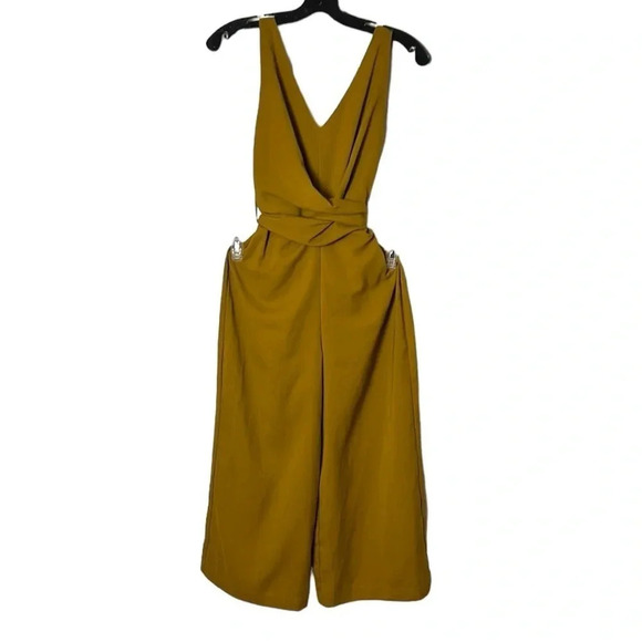 Y2K,vtg, Favlux jumpsuit,YELLOW sz S. WIDE leg, Boho,capri,Lagenlook,academia EC - Picture 5 of 16